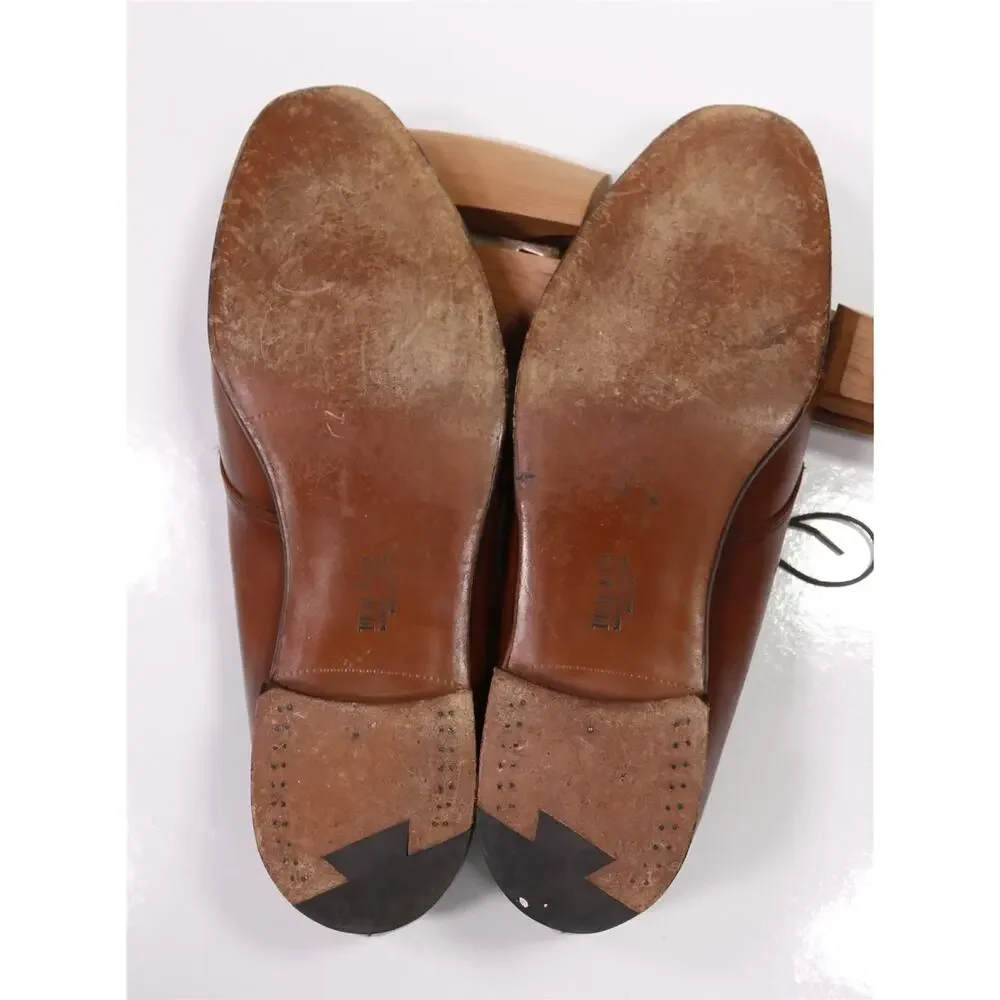 Peal & Co Brooks Brothers Chestnut Brown Plain Toe Oxford UK 10.5 US 11